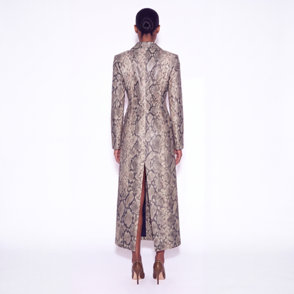 Blake Snake Skin Long Coat